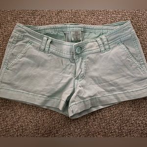 Light teal shorts